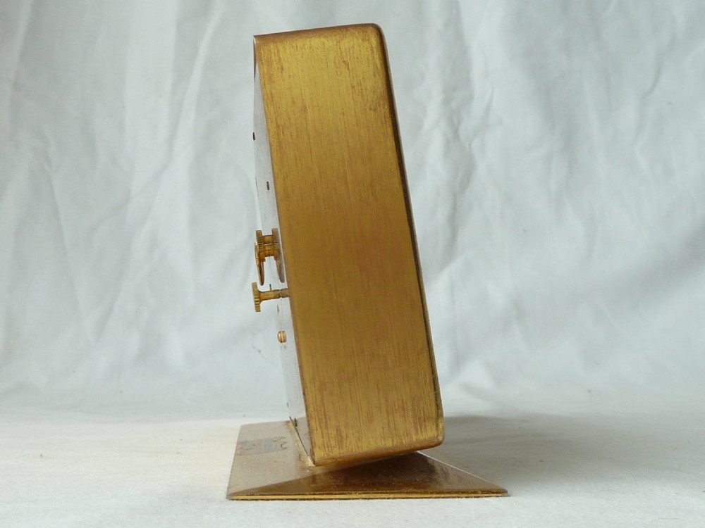 Imhof 8 Day Swiss Brass Desk Clock Barometer Thermometer Weather Station View IV