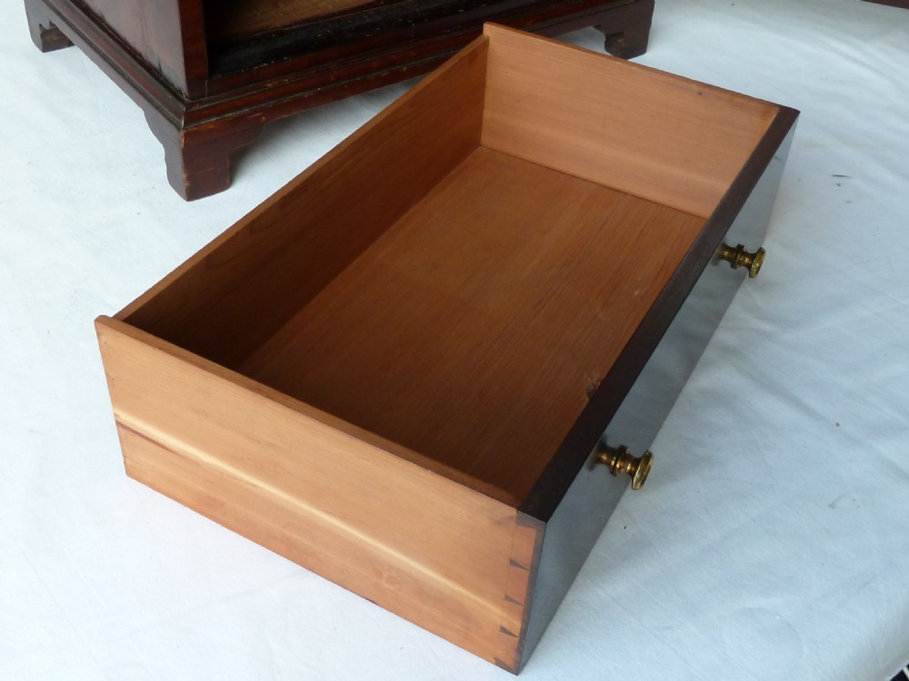 Georgian Style Inlaid Table Top Cabinet Drawers Victorian Edwardian View VIII