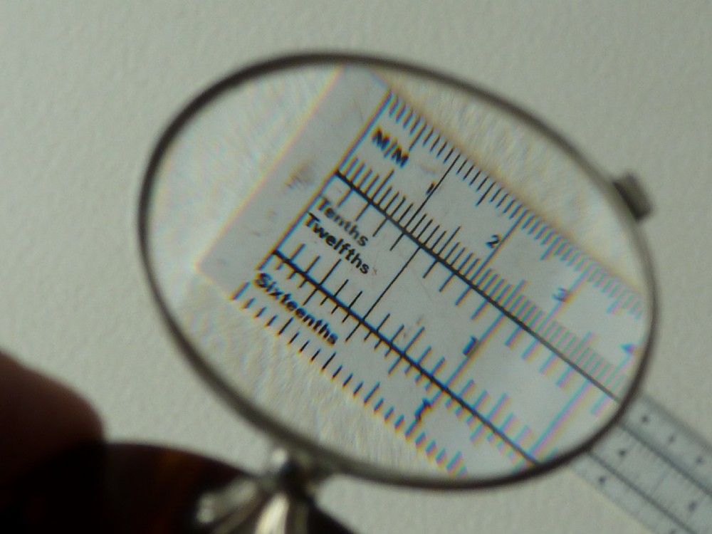 Georgian Silver Tortoiseshell Horn Oval Magnifying Glass Lens Loupe View VI