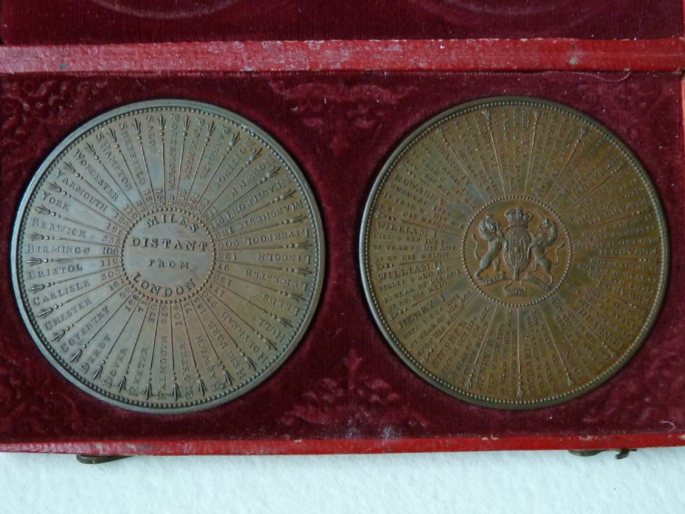 John I Ottley Bronze Medal Pair Chronology Reigns England Distance To London Calculator View II