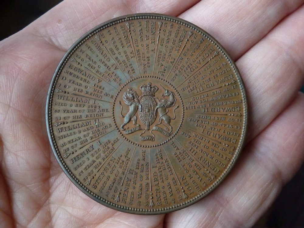 John I Ottley Bronze Medal Pair Chronology Reigns England Distance To London Calculator View IV
