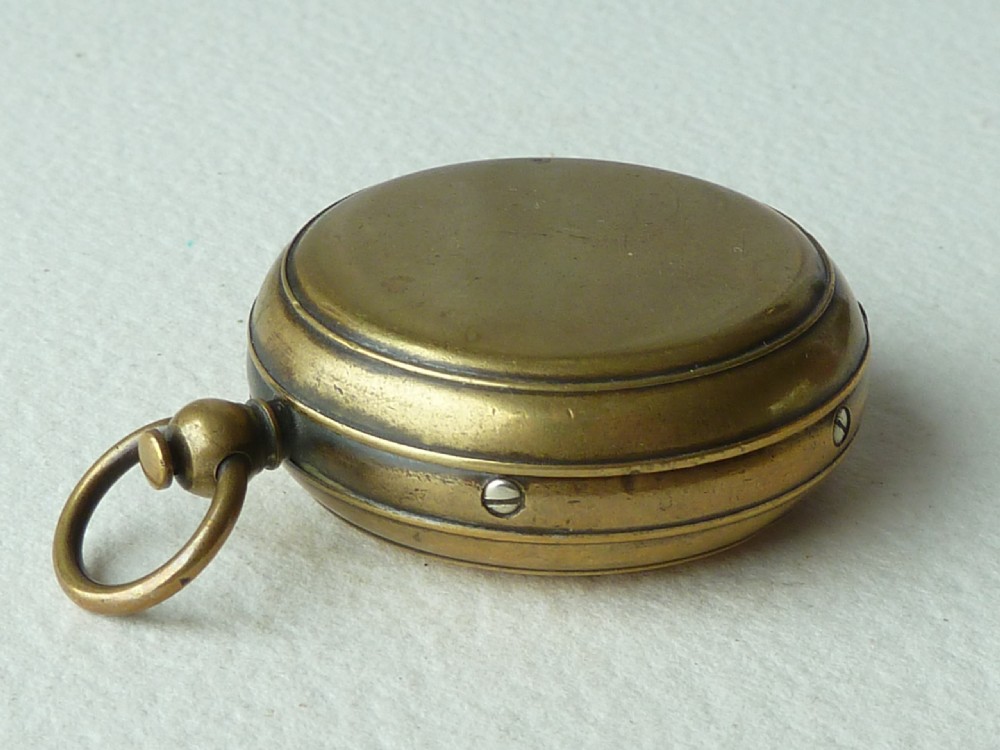 Gimballed Negretti & Zambra Pocket Compass Singers Patent Victorian View VII