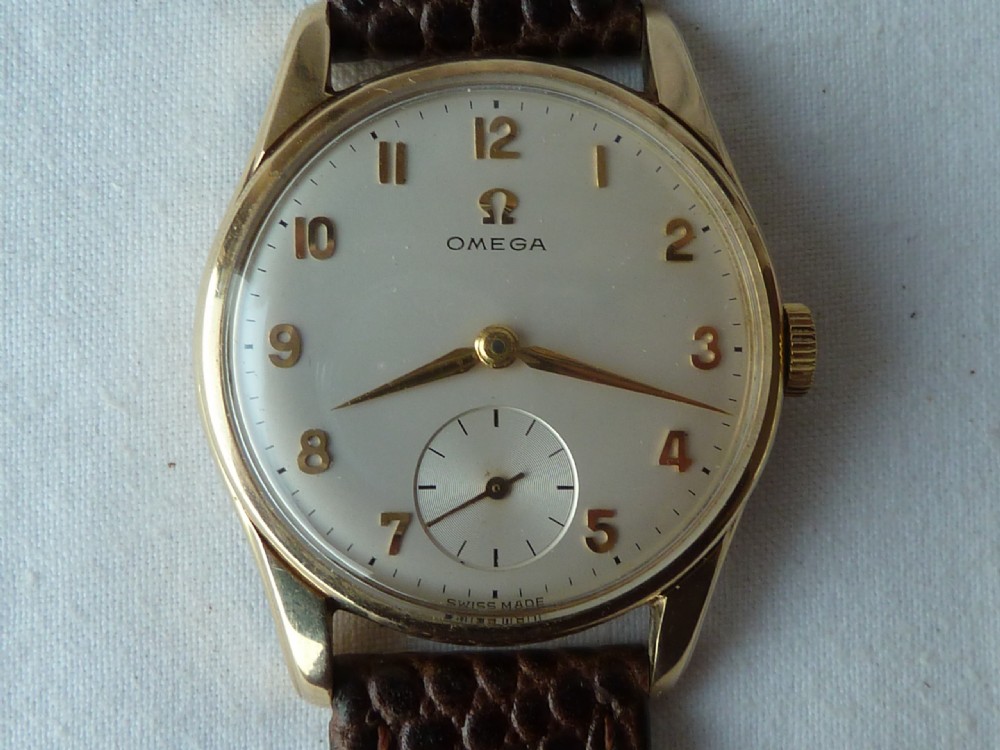 1960 Solid Gold Omega 13339 Wrist Watch 268 Manual Wind Boxed View III