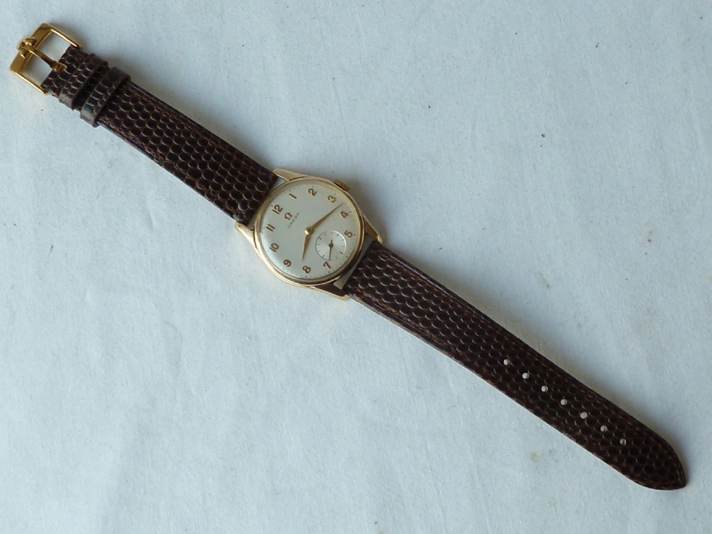 1960 Solid Gold Omega 13339 Wrist Watch 268 Manual Wind Boxed View VII