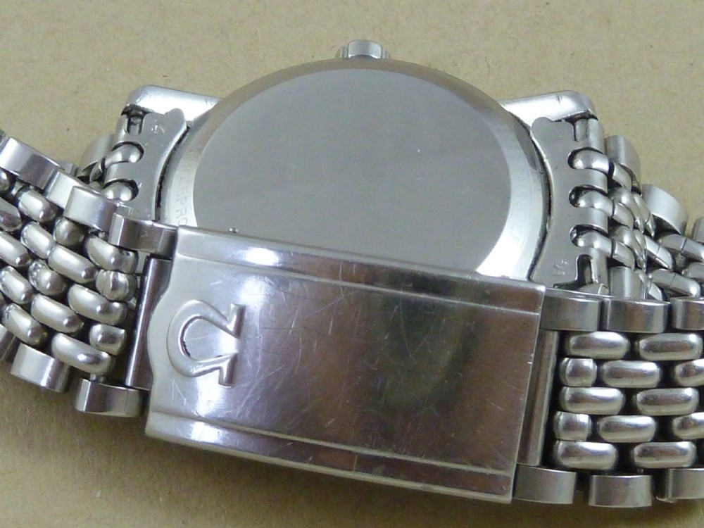 Omega Seamaster Automatic 355 Bumper Calendar Stainless Steel Rice Bead Bracelet Watch 1952 View V