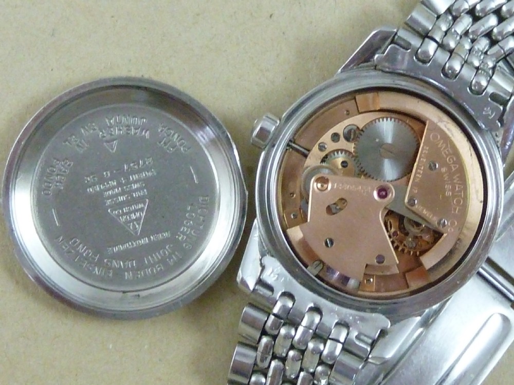 Omega Seamaster Automatic 355 Bumper Calendar Stainless Steel Rice Bead Bracelet Watch 1952 View X