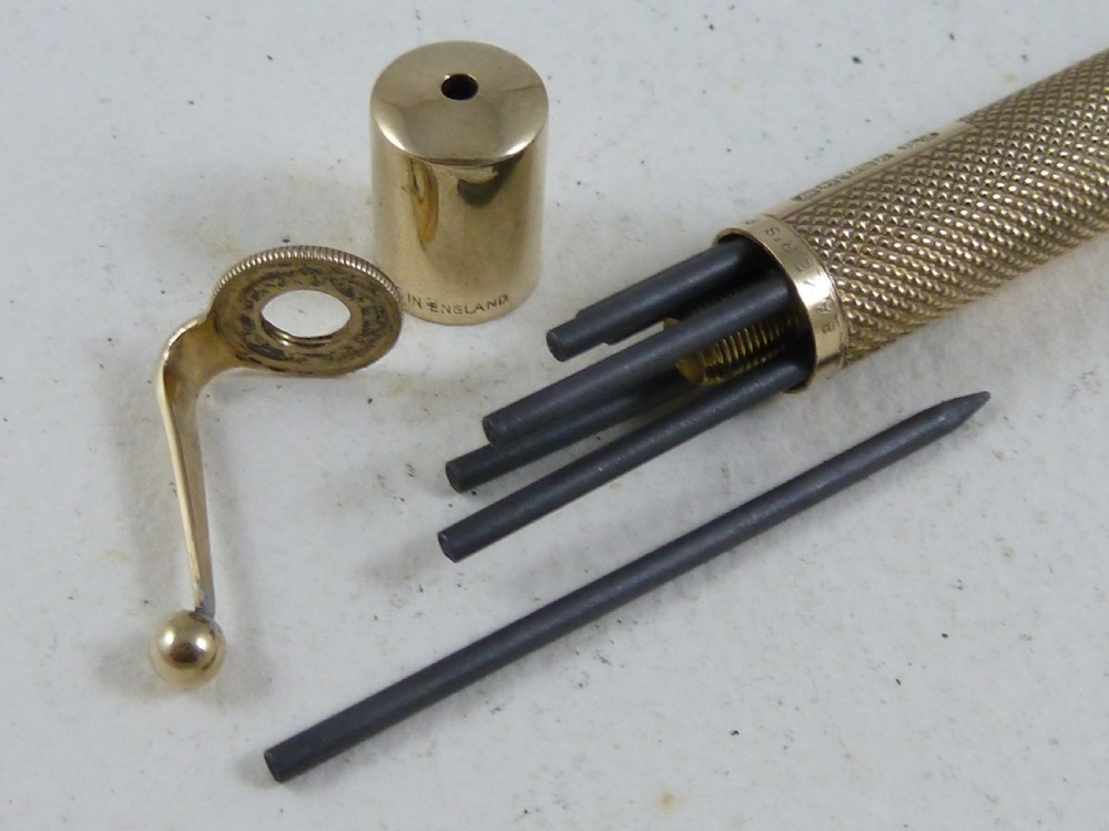 Large Bakers Pointer Solid Gold Propelling Pencil  View II