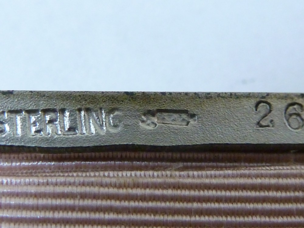 Silver Engraved Dance Card Case Purse Hallmarked Sterling Chatelaine Visiting Calling Chain View VII