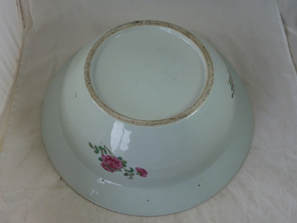 Chinese Export Famille Rose Medallion Large Bowl Basin Cantonese Porcelain View V