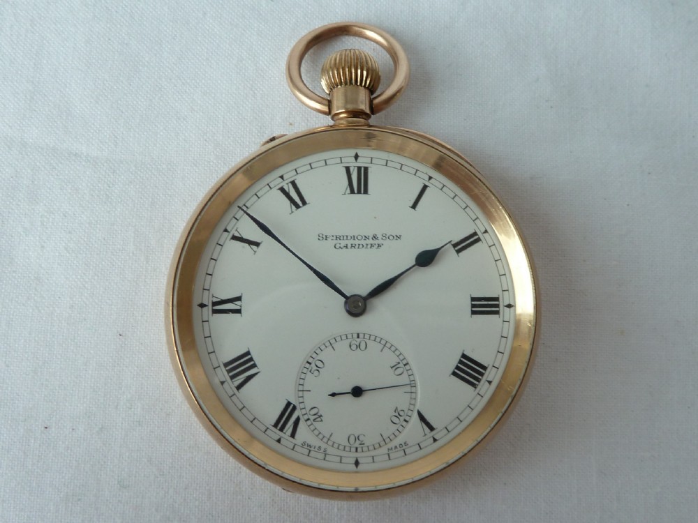 Charles Nicolet S&Co Peerless Cal 52 9ct Gold Pocket Watch Stauffer IWC 