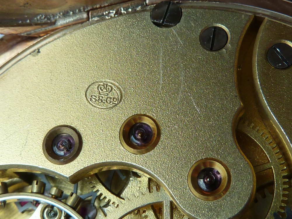 Charles Nicolet S&Co Peerless Cal 52 9ct Gold Pocket Watch Stauffer IWC  View XI