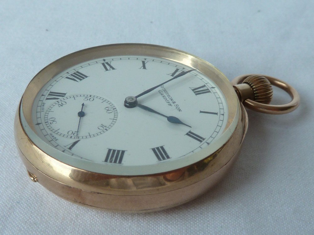 Charles Nicolet S&Co Peerless Cal 52 9ct Gold Pocket Watch Stauffer IWC  View XII