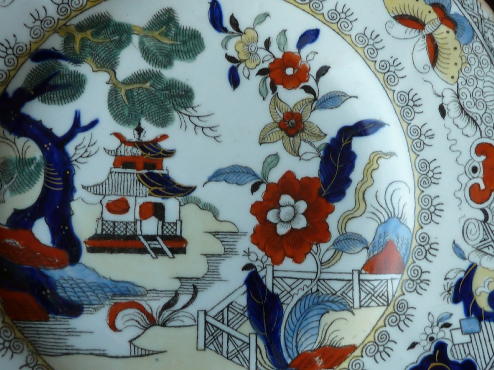 Masons Patent Ironstone China Desert Service Plates Dishes Shapes Pottery View IX