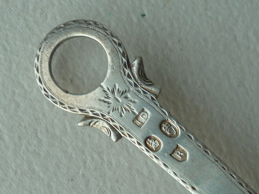 Irish Georgian Silver Skewer Dublin 1789 Bright Cut Letter Opener View II