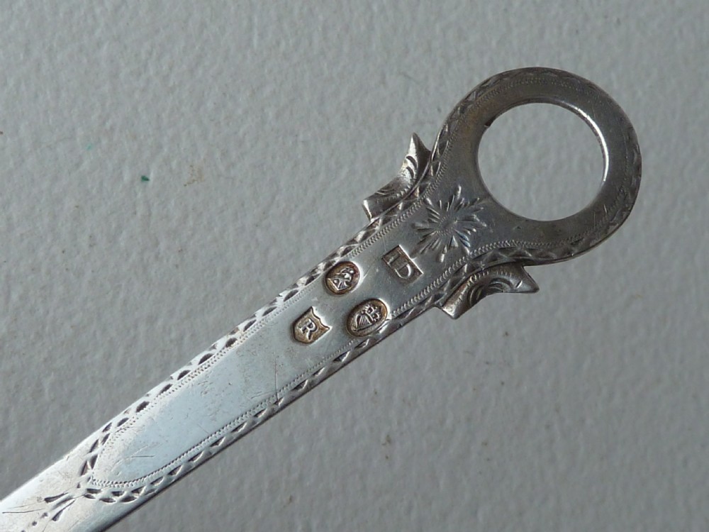 Irish Georgian Silver Skewer Dublin 1789 Bright Cut Letter Opener View IV