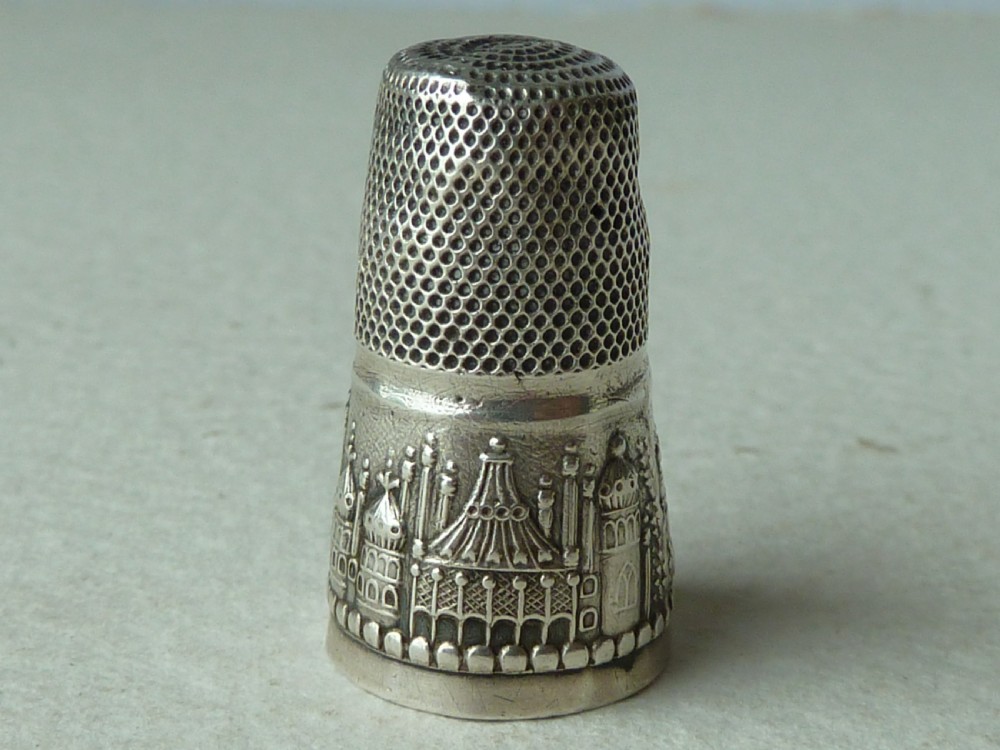 Regency Brighton Pavilion Silver Thimble Sewing Tool Accessory English