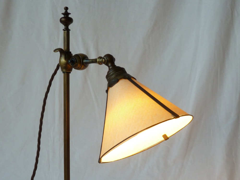 Faraday & Son Brass Table Lamp Arts and Crafts Desk Student Adjustable View II