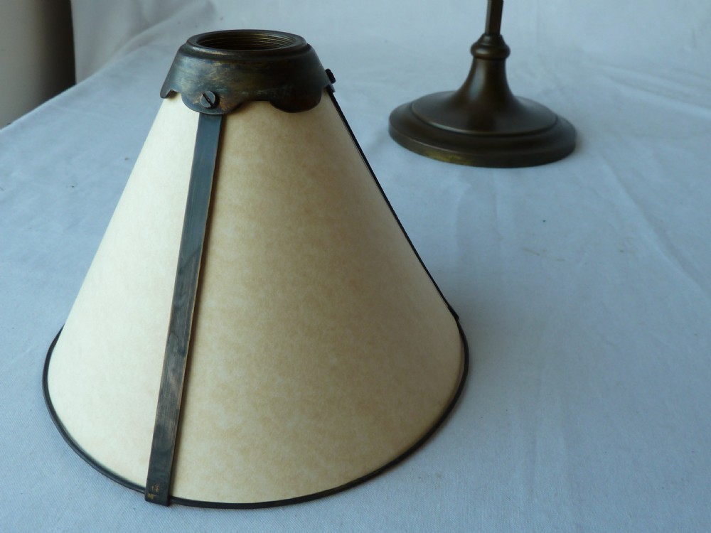 Faraday & Son Brass Table Lamp Arts and Crafts Desk Student Adjustable View VIII