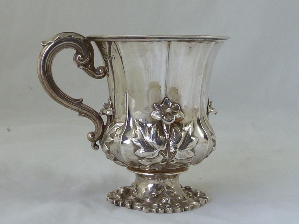 Charles Fox 1834 Hallmarked Sterling Silver Christening Mug Cup  View II