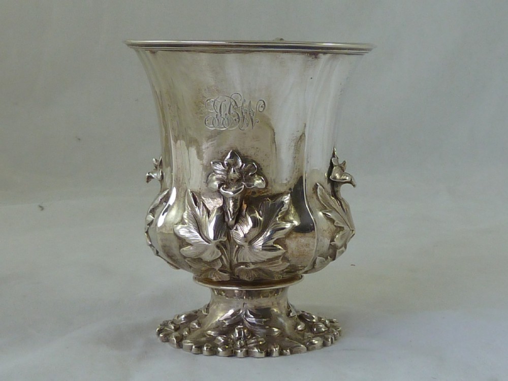 Charles Fox 1834 Hallmarked Sterling Silver Christening Mug Cup  View IV