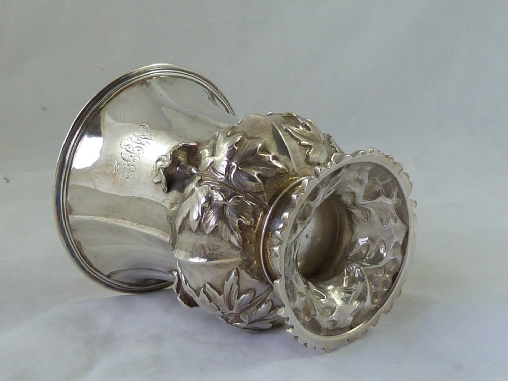 Charles Fox 1834 Hallmarked Sterling Silver Christening Mug Cup  View V