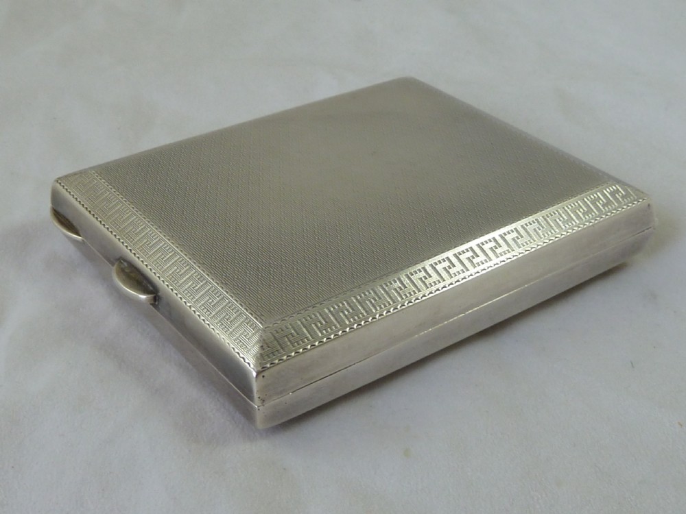 Art Deco Hallmarked Silver Asprey Travel Clock View VI