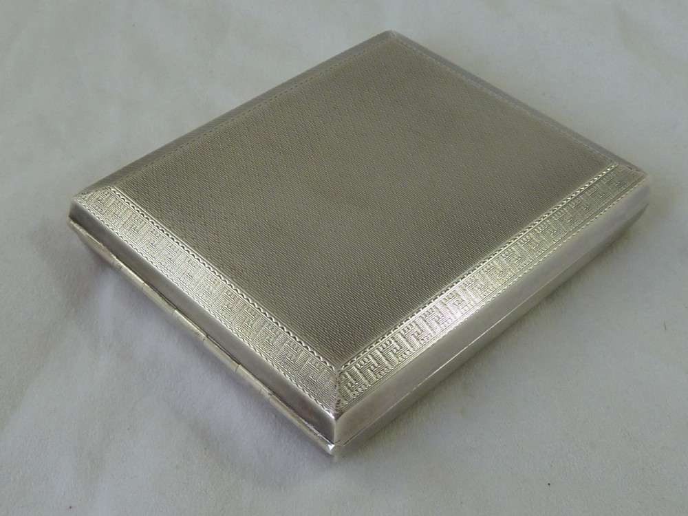Art Deco Hallmarked Silver Asprey Travel Clock View VII