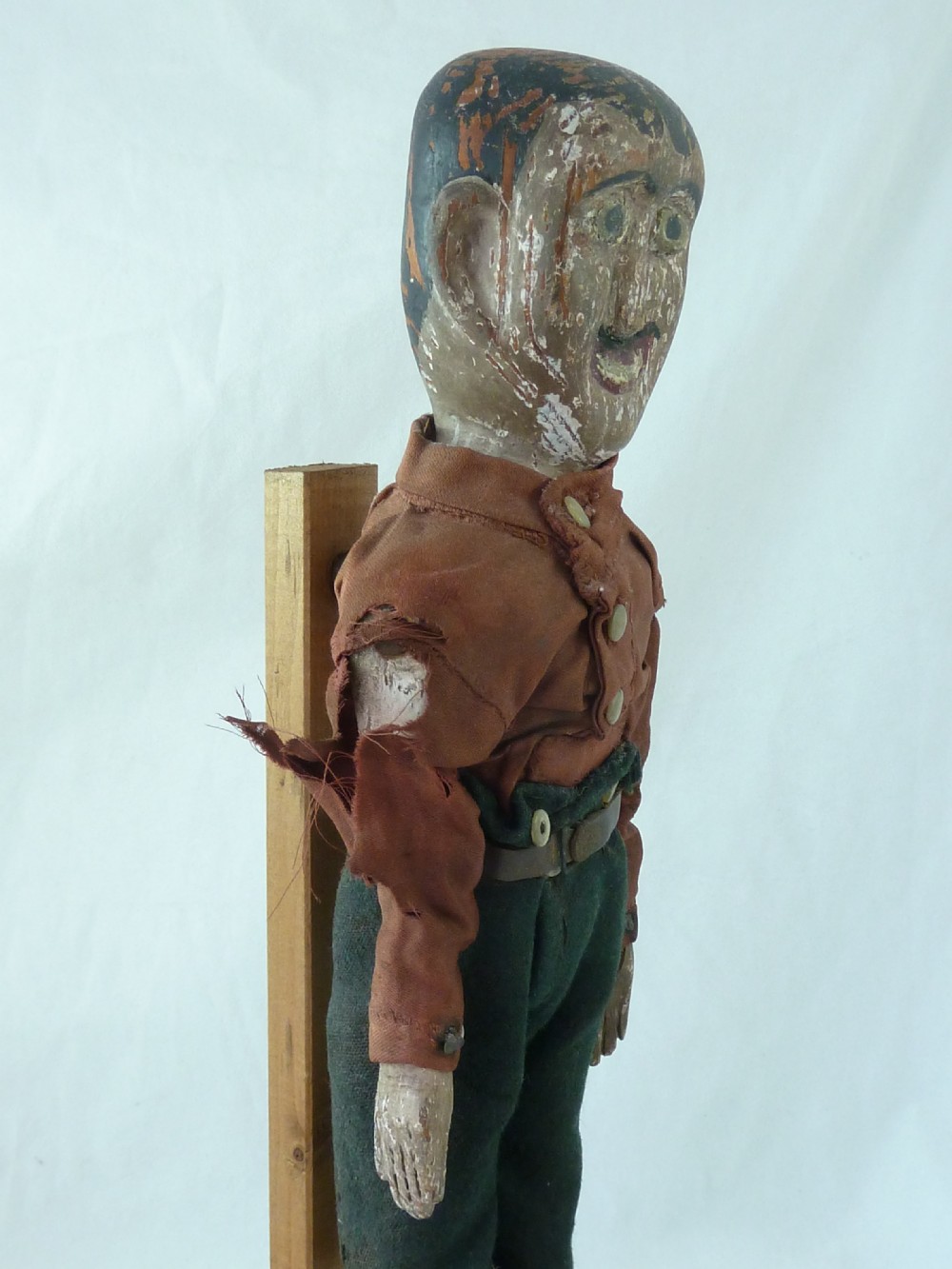 Folk Art Jigger Toy Articulated Dancing Carved Wooden  Limberjack Jigging Jig Man Doll View III