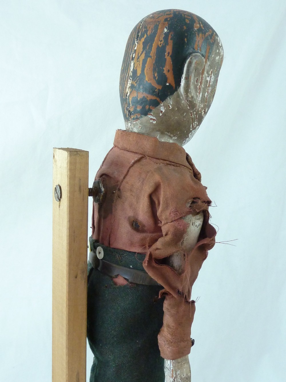 Folk Art Jigger Toy Articulated Dancing Carved Wooden  Limberjack Jigging Jig Man Doll View IV