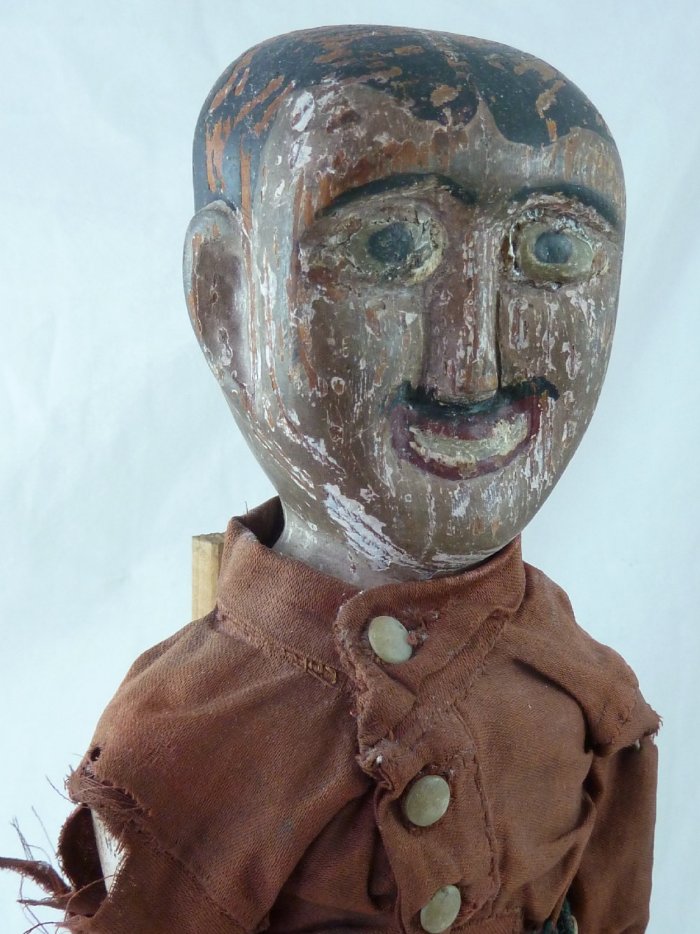 Folk Art Jigger Toy Articulated Dancing Carved Wooden  Limberjack Jigging Jig Man Doll View VI