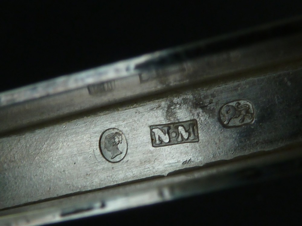 Nathaniel Mills 1839 Castle Top Visiting Card Case Sterling Silver Hallmarked Victorian Burrell  View IX