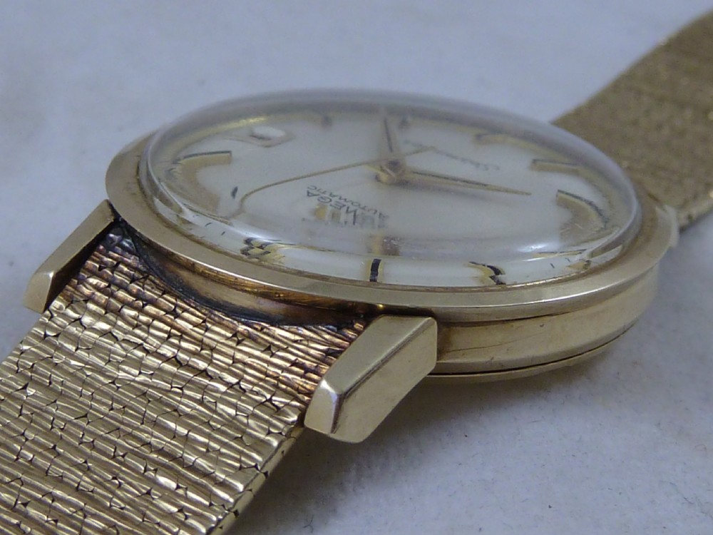 Omega Seamaster Automatic 9ct Gold Bark Bracelet Watch Cal. 562 1967 Boxed View XVII