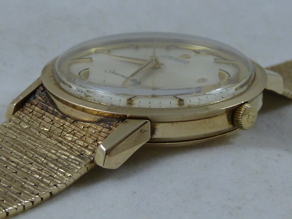 Omega Seamaster Automatic 9ct Gold Bark Bracelet Watch Cal. 562 1967 Boxed View XVIII