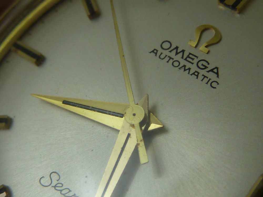 Omega Seamaster Automatic 9ct Gold Bark Bracelet Watch Cal. 562 1967 Boxed View XIX