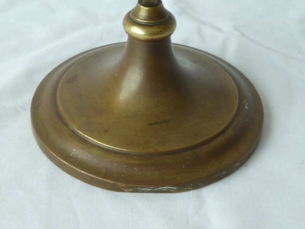 Faraday & Son Brass Table Lamp Arts and Crafts Desk Student Adjustable View VII