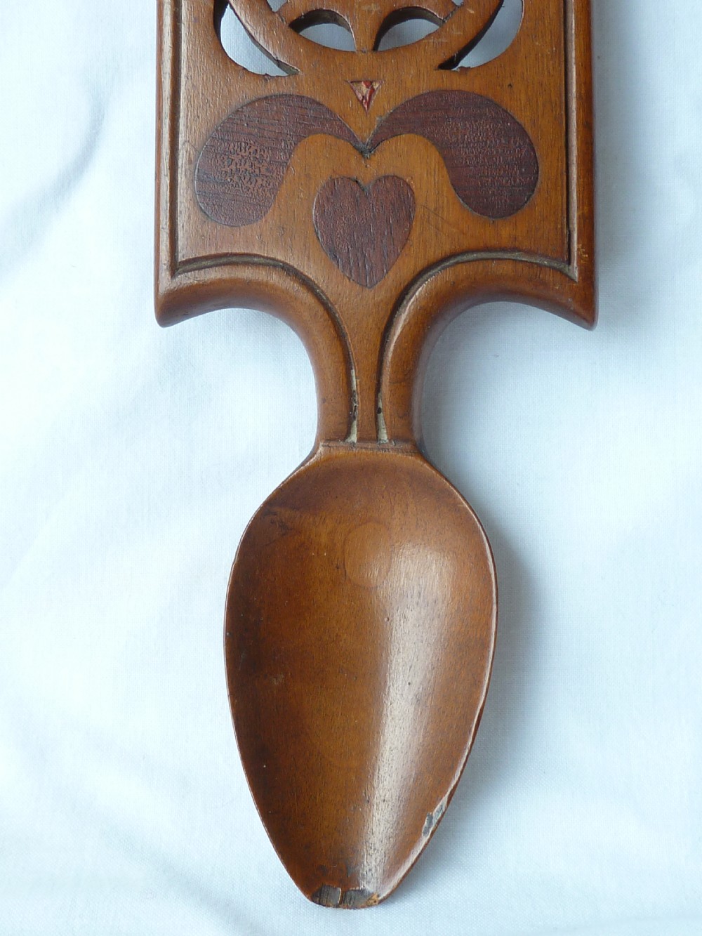 Victorian Welsh Love Spoon Folk Art Carved Token Treen View II