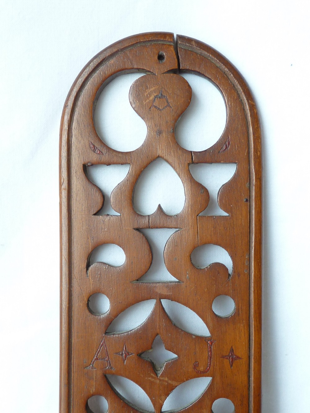 Victorian Welsh Love Spoon Folk Art Carved Token Treen View IV