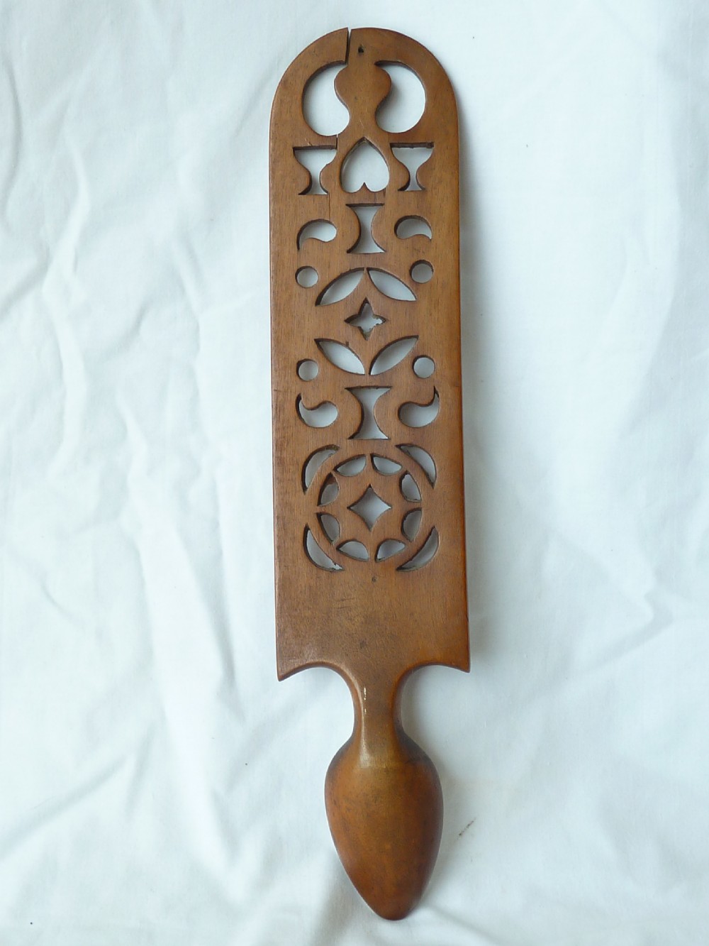 Victorian Welsh Love Spoon Folk Art Carved Token Treen View V