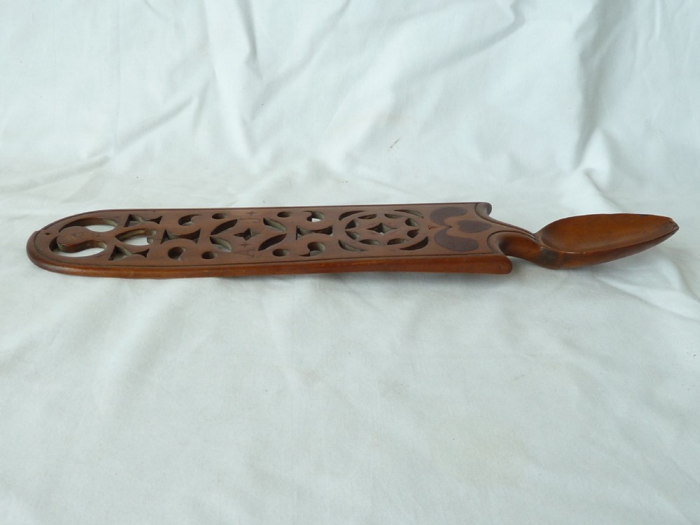 Victorian Welsh Love Spoon Folk Art Carved Token Treen View VI