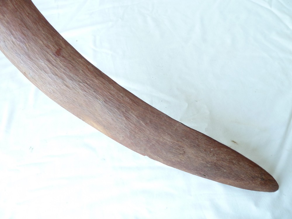 Australian Aboriginal Carved Boomerang Tribal Art View VII
