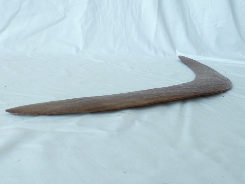 Australian Aboriginal Carved Boomerang Tribal Art View VIII