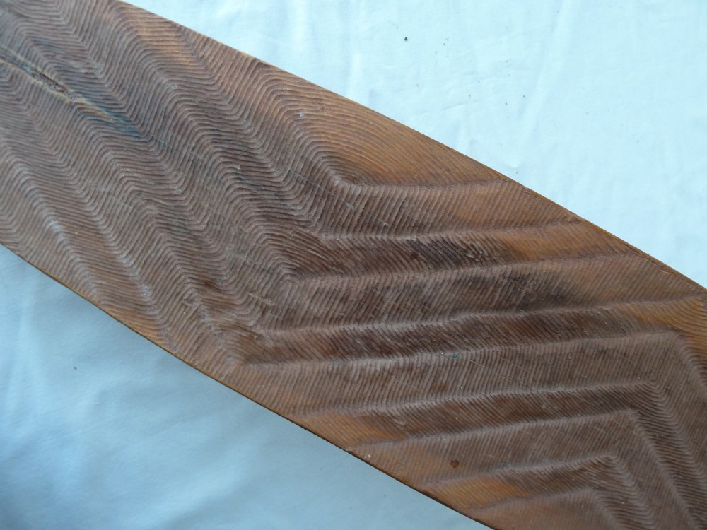 Australian Aboriginal Woomera Carved Fluted Spear Thrower Throwing Stick Tribal Art View VII