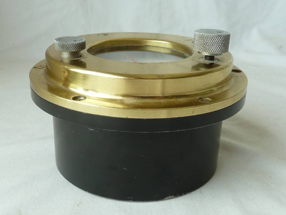 Heavy Brass Ships Master Clock Mercer 8 Day MOD Pattern Marine View IV