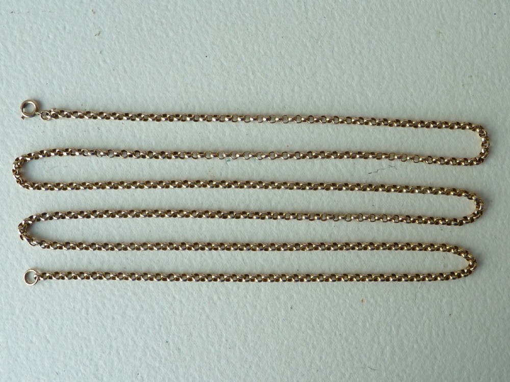 Victorian 9 Carat Yellow Gold Long Guard Chain 43.5