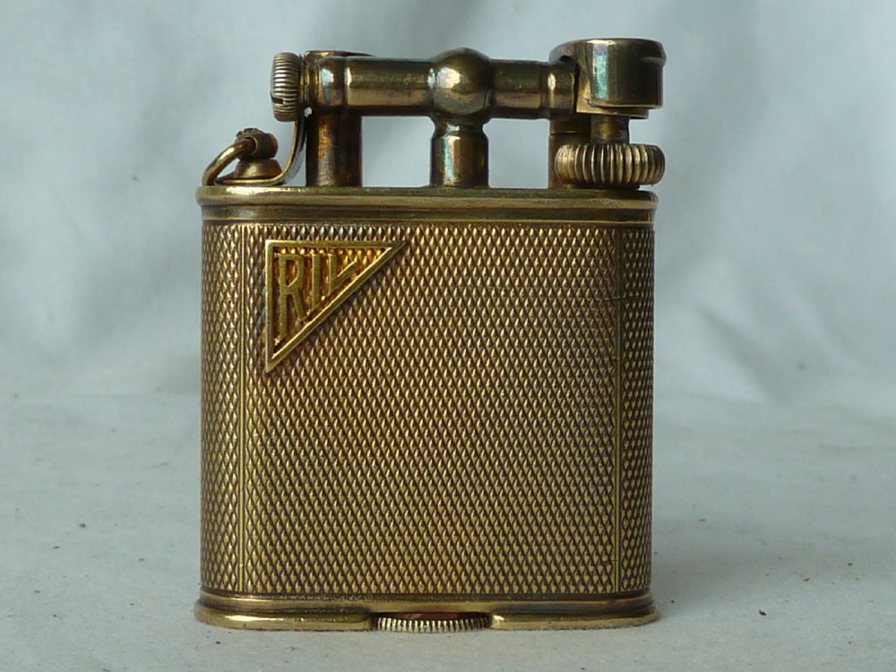 1934 Silver Gilt Dunhill Watch Lighter Hallmarked Sterling Pocket Petrol Cigarette View II