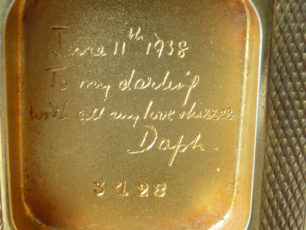 1934 Silver Gilt Dunhill Watch Lighter Hallmarked Sterling Pocket Petrol Cigarette View IX