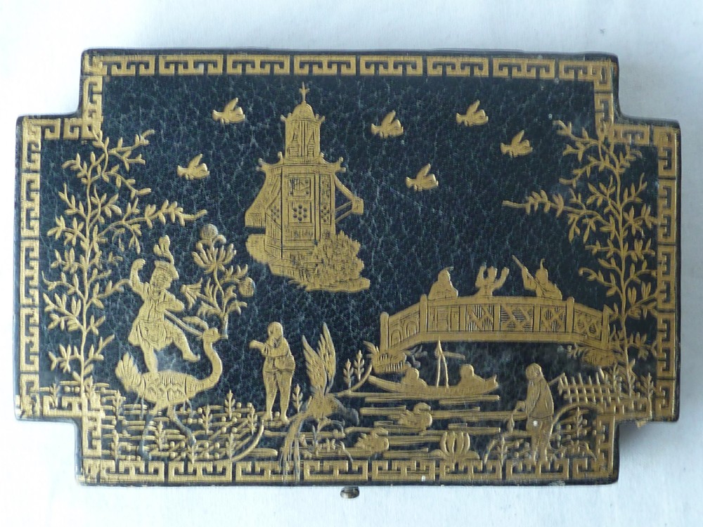 French Chinoiserie Silver Gilt Sewing Etui Necessaire Dreyfous Paris View V