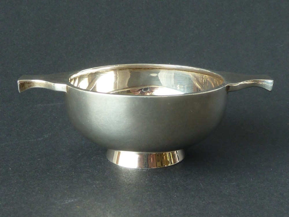 1937 Edinburgh Sterling Silver Quaich Scottish Hamilton & Inches