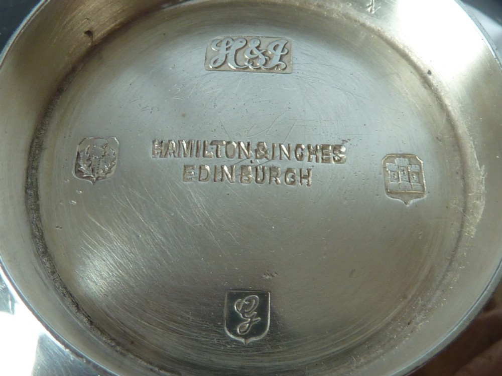 1937 Edinburgh Sterling Silver Quaich Scottish Hamilton & Inches View VI