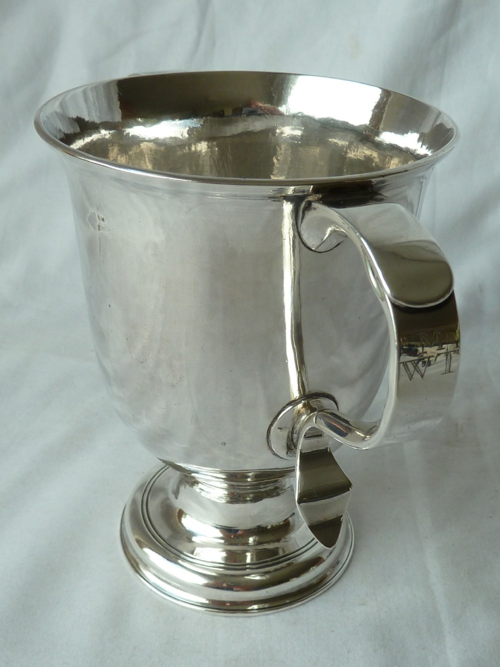 William & James Priest 1771 Hallmarked Sterling Silver Loving Cup Georgian View II
